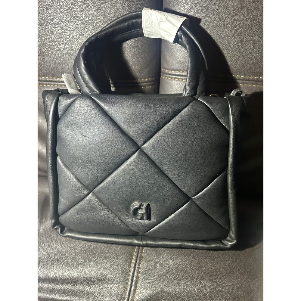 Cole Haan Quilted Black Leather Handbag – Small/Medium Purse NWT